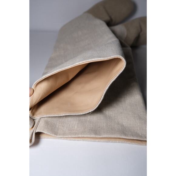 Maryam Nassir Zadeh Cream Woven Linen Norfolk Knee High Boots Womens US 41 / 10 - Picture 7 of 14